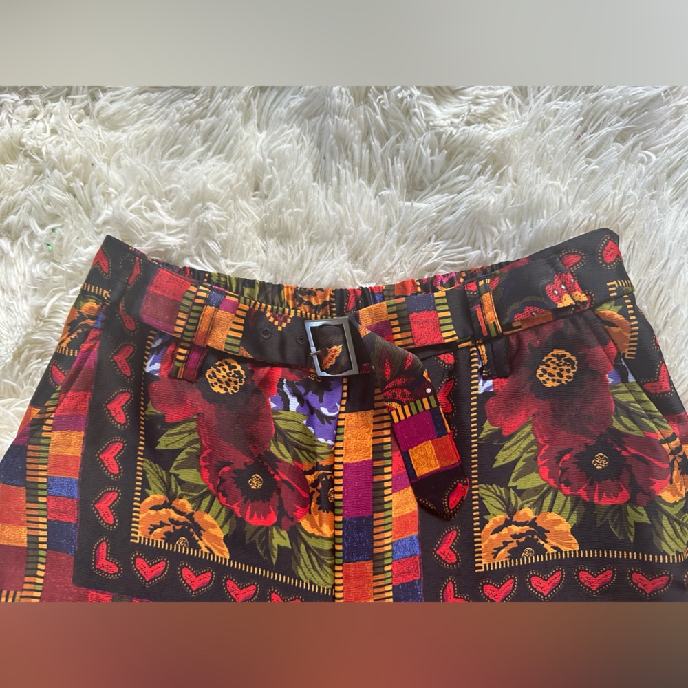 Joie Multicolor Patterned Cropped Pants - image 3